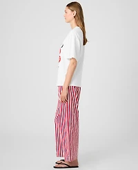French Connection Women's La Tomate Printed Oversized Cotton T-Shirt