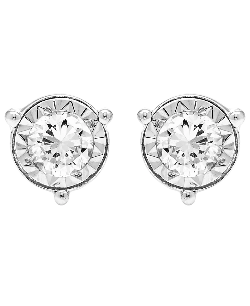 Macy's Diamond Stud Earrings (1/4 ct. t.w.) in 10k White Gold