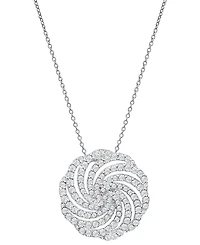 Wrapped in Love Diamond Swirl Pendant Necklace (1 ct. t.w.) in 14k White Gold