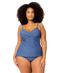 Raisins Curve Plus Size Underwire Aries Tankini Top