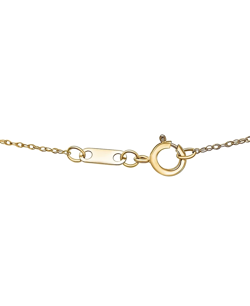 Wrapped Diamond X Shape Necklace (1/10 ct. t.w.) in 10k Yellow Gold