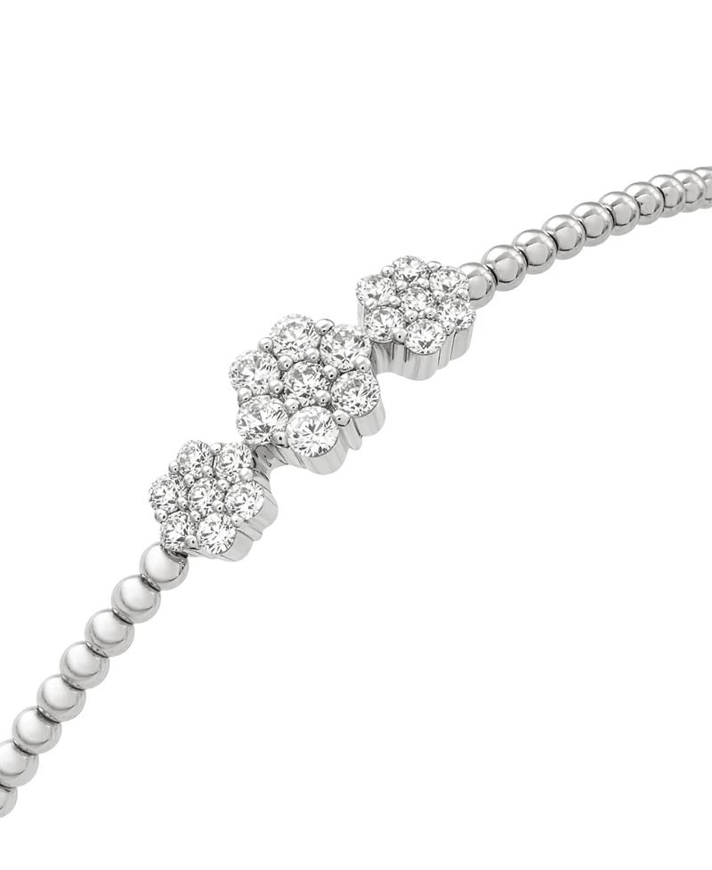 Wrapped Diamond (1/3 ct. t.w.) Flexi Bangle in Sterling Silver