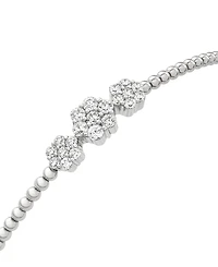 Wrapped Diamond (1/3 ct. t.w.) Flexi Bangle in Sterling Silver