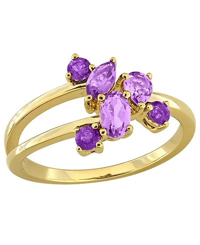 Macy's Blue Topaz (5/8 ct. t.w.) Ring Sterling Silver (Also Available Amethyst)