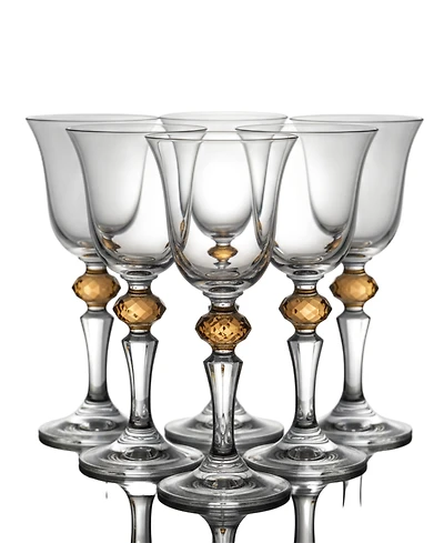 Classic Touch Water Glasses, Set of 6