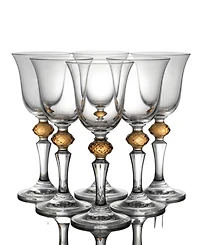 Classic Touch Water Glasses, Set of 6