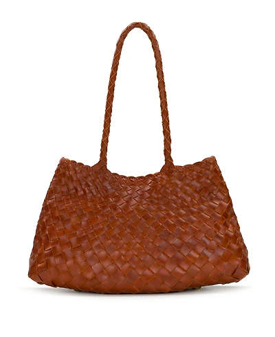 Patricia Nash Violaine Hand Stained Woven Large Satchel Handbag