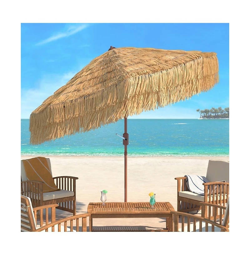 Augusta Home Tiki 9 Ft Crank Umbrella