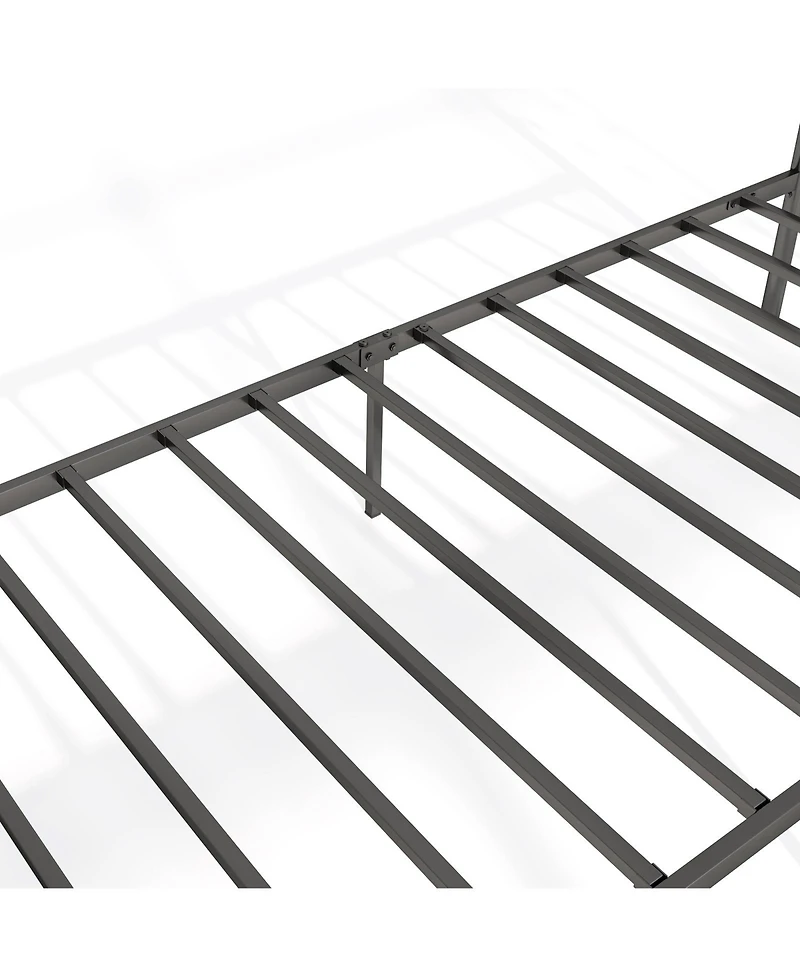 Slickblue Platform Bed Frame with Headboard Storage Space Under Bed for Organization