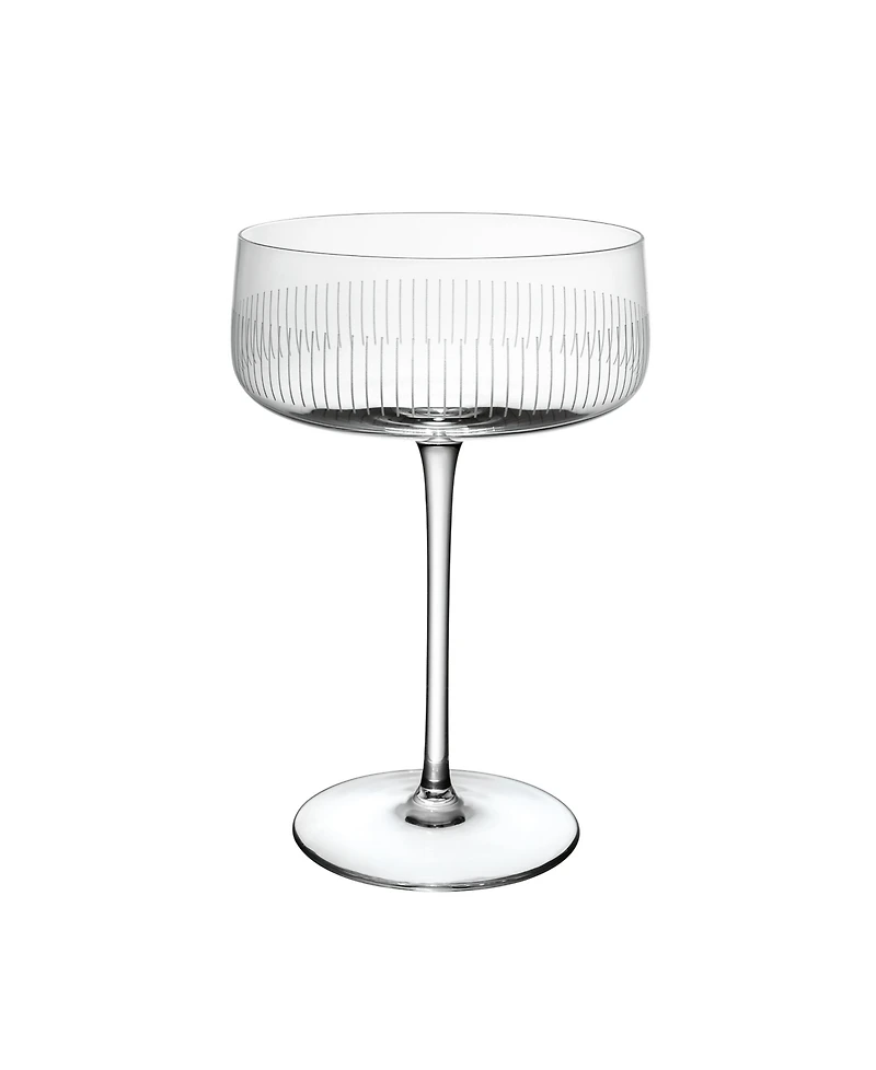 Villeroy & Boch Afina Crystal Champagne Coupe Glasses, Set of 4