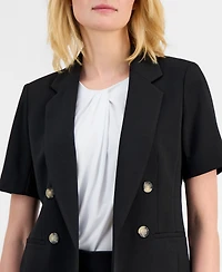 Anne Klein Women's Open-Front Short-Sleeve Blazer