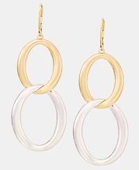 Lauren Ralph Lauren Linked Oval Double Drop Earrings