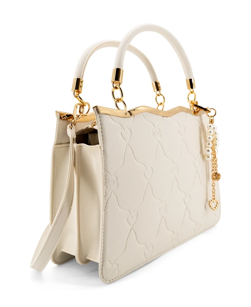 Like Dreams Amara Embossed Small Top Handle Crossbody Handbag