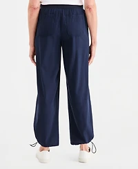 Style & Co Women's Drapey Bungee Wide-Leg Pants, Macy's Exclusive