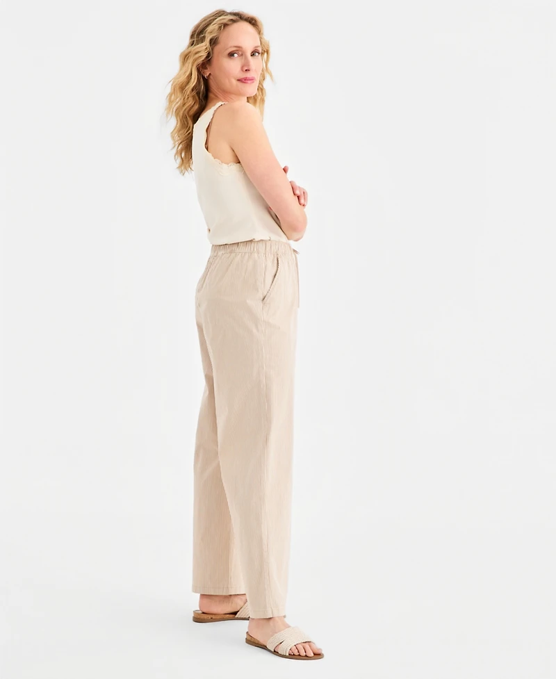 Style & Co Petite Printed Wide-Leg Pants, Macy's Exclusive