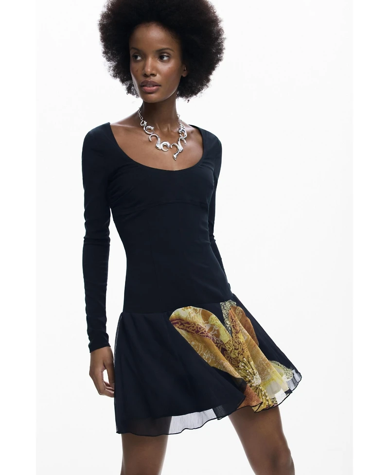 Desigual Women's Slim orchid dress