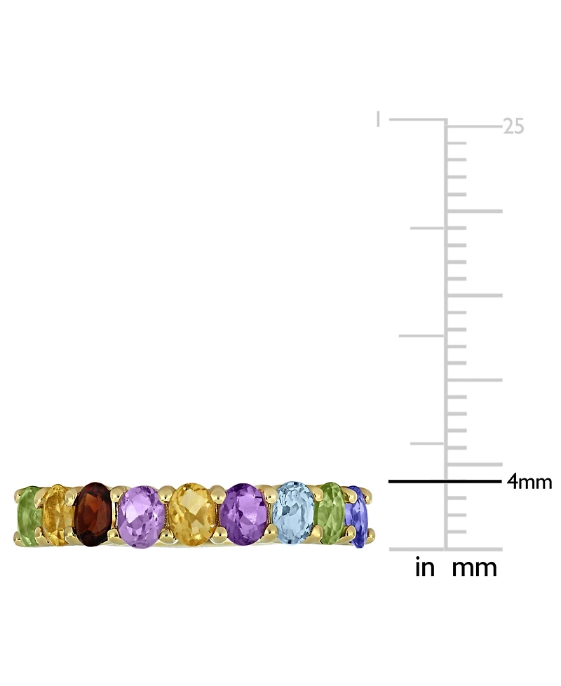 Macy's Multi-Gemstone (1-5/8 ct. t.w.) Ring in 18k Gold Flash Plated Sterling Silver