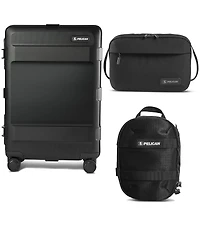 Pelican Atx 25" Waterproof Wheeled Check-In Hard Travel Case, Bundle with DK5 ModPak Toiletry Bag and Pcs ModPak Small Packing Cube