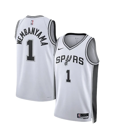 Men's and Women's Nike Victor Wembanyama White San Antonio Spurs Swingman Jersey