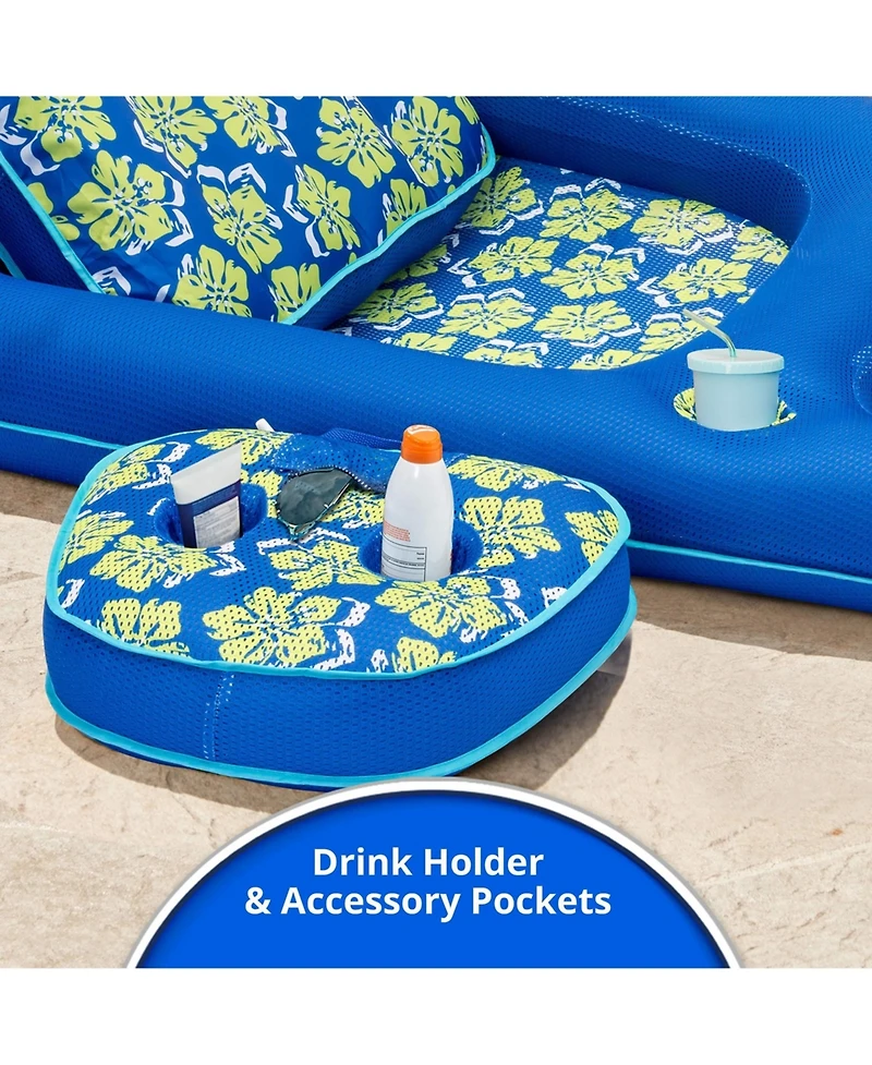 Gnuadz Aqua Campania Ultimate 2-in-1 Pool Float Lounge