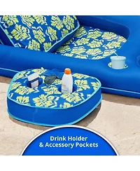 Gnuadz Aqua Campania Ultimate 2-in-1 Pool Float Lounge