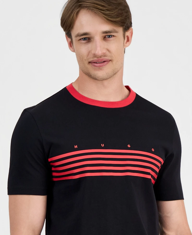 Hugo by Boss Men's Dempsy Striped T-Shirt