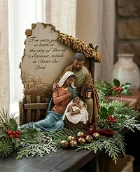 Napco 10.25" African American "For Unto You a Child is Born" Nativity