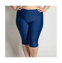 Calypsa Plus Capri Swim Leggings