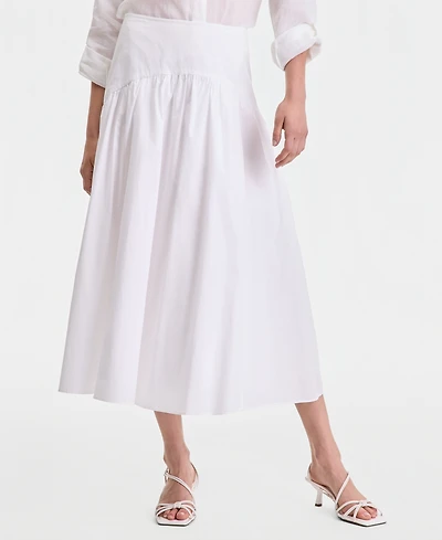 I.n.c. International Concepts Women's Cotton Midi Skirt, Macy's Exclusive
