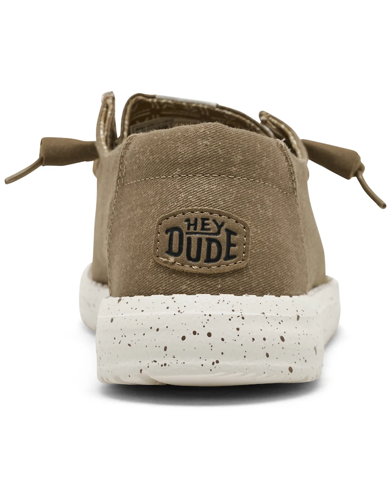 Hey Dude Women's Wendy Stretch Canvas Casual Moccasin from Finish Line