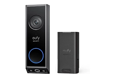 eufy Video Doorbell E340, Dual Cameras, 2K Full Hd, Battery Powered, Rechargeable, No Monthly Fee