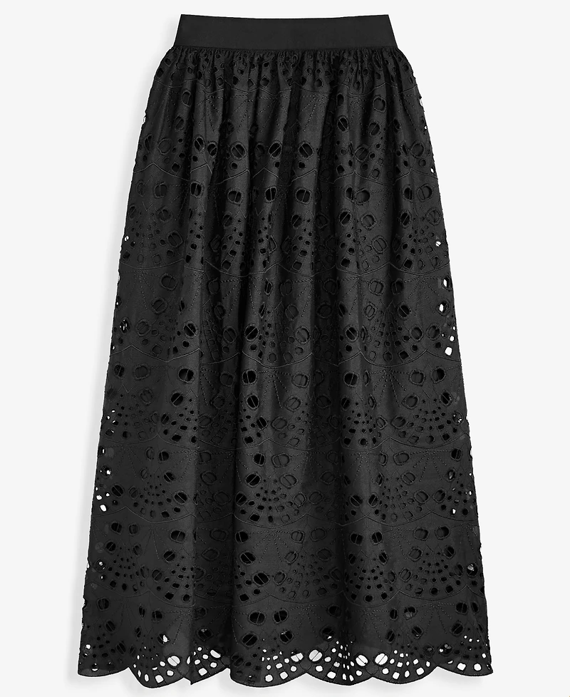 I.n.c. International Concepts Women's Eyelet Midi Skirt, Macy's Exclusive