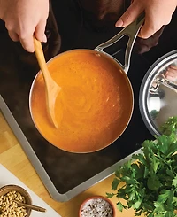 Anolon Nouvelle Copper Stainless Steel 2.5-Quart Covered Saucier, Macy's Exclusive