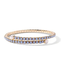 brook & york Gold-Tone Plated Isabella Opal Coil Tennis Bracelet