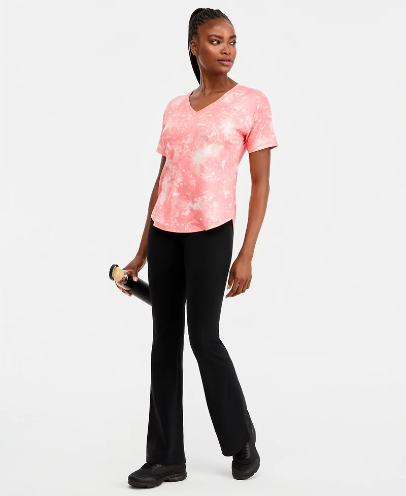 Id Ideology Women's Urban V-Neck Performance T-Shirt, Macy's Exclusive - Dye