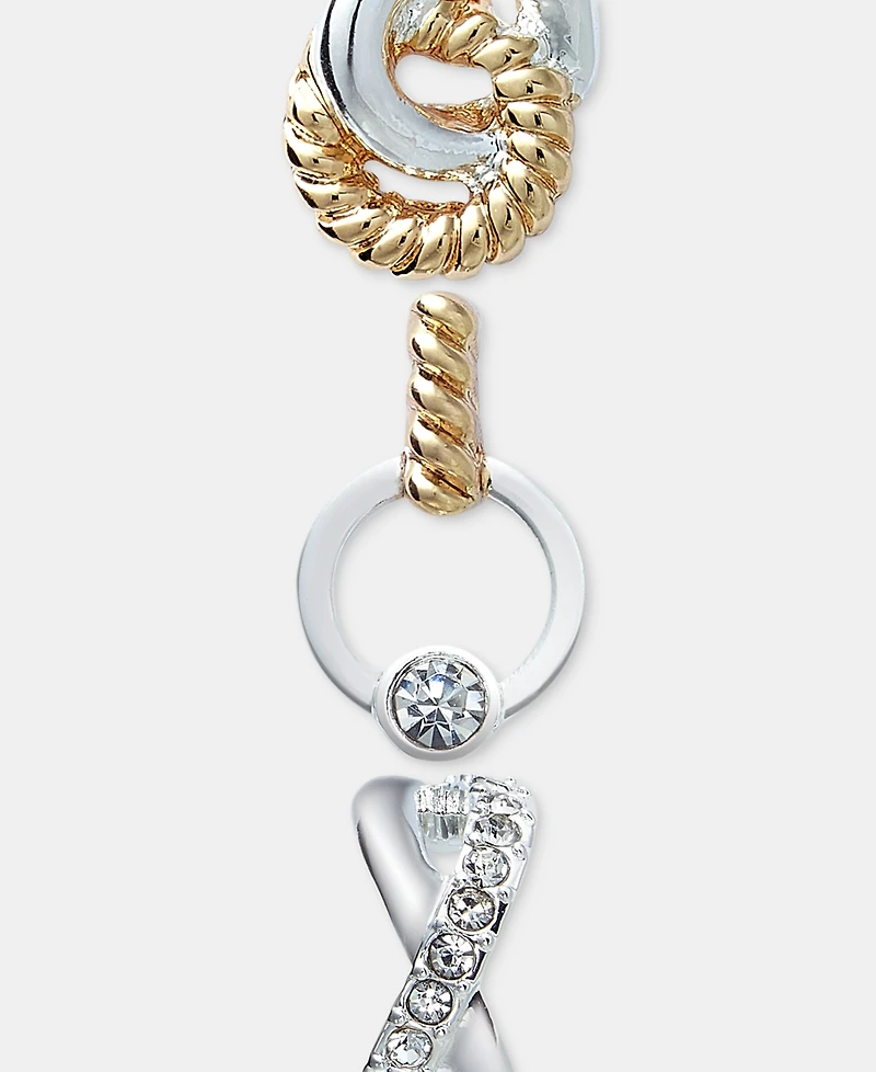Anne Klein 3-Pc. Set Pave Twisted Earrings