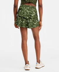 Id Ideology Women's Compression Flounce Skort, Macy's Exclusive - Marina Whisper