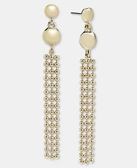 Anne Klein Beaded Linear Drop Earrings