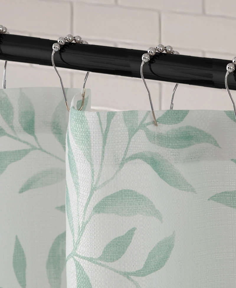 Creative Home Ideas Katherine Floral 13-Pc. Fabric Shower Curtain Set