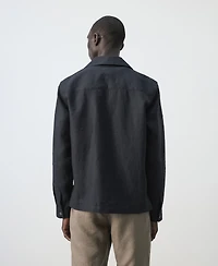 Mango Men's Bowling Collar Overshirt