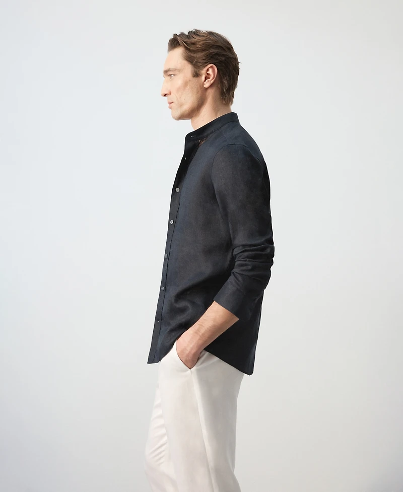Mango Men's Mao Collar Shirt