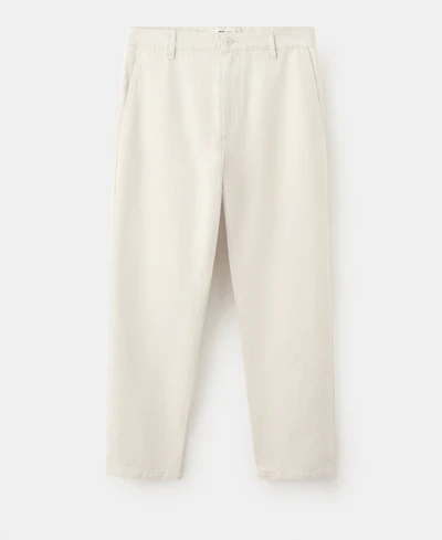 Mango Men's Regular-Fit Cotton-Linen-Blend Pants