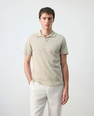 Mango Men's Slim Fit Pique Polo Shirt