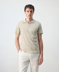 Mango Men's Slim Fit Pique Polo Shirt