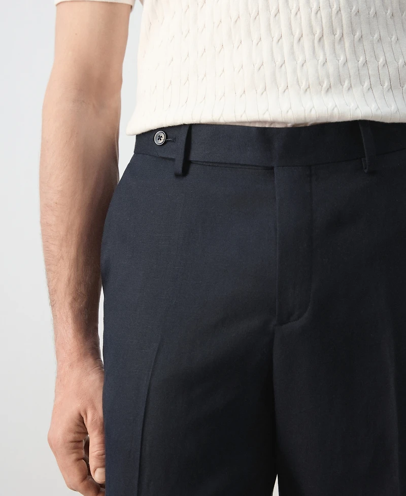 Mango Men's Slim-Fit Lyocell Linen Pants