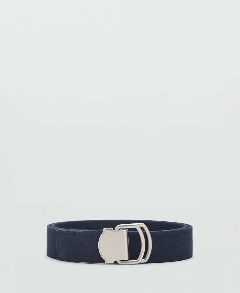 Mango Men's Leather Mixed Belt