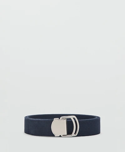 Mango Men's Leather Mixed Belt