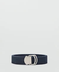 Mango Men's Leather Mixed Belt