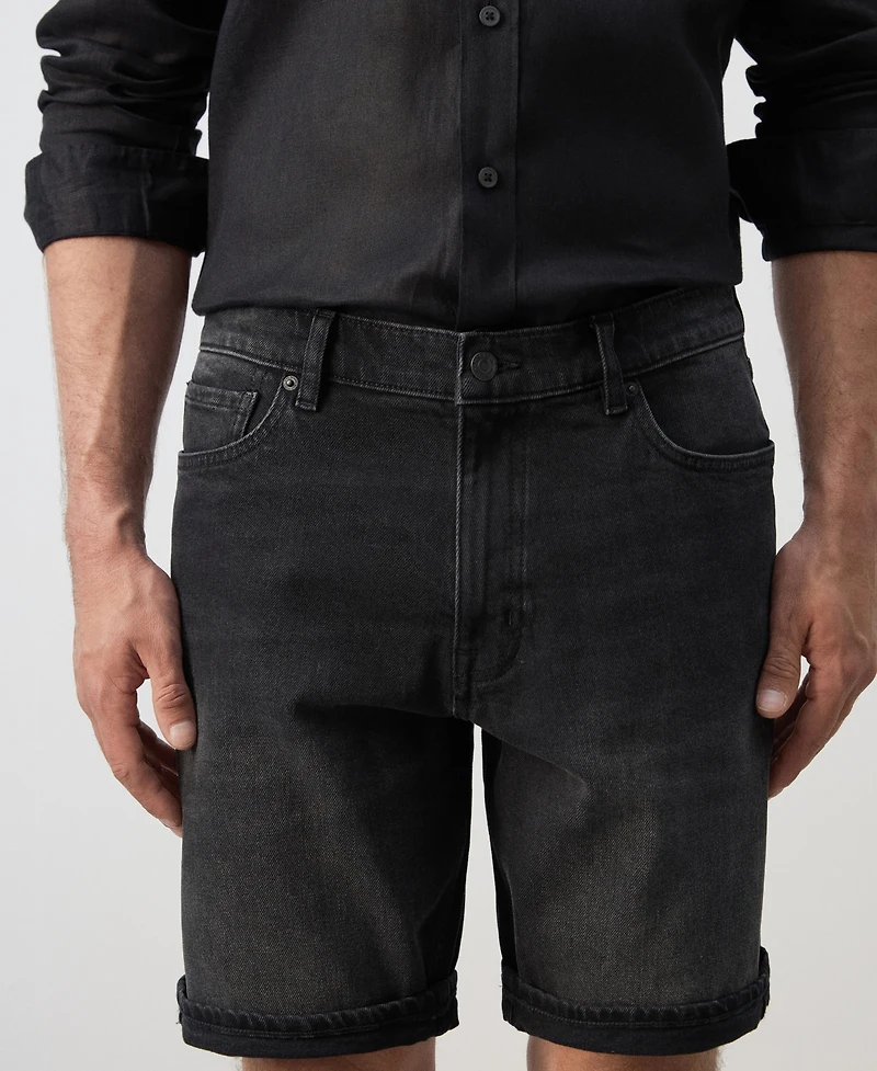 Mango Men's Slim-Fit Denim 9.45" Bermuda Shorts