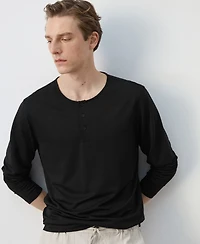 Mango Men's Henley T-Shirt